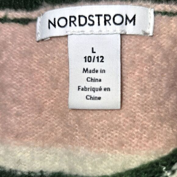 Kids' Sparkle Sweater In Green Pinecone Sparkle Stripe, sz 10/12 (L). NWOT - Picture 3 of 4